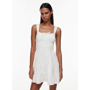 SUNDAY BEST Martine Poplin Dress White Cottagecore Prairie Cotton XS Aritzia